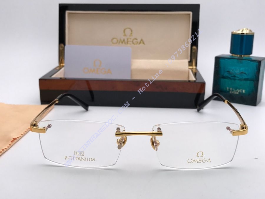 GỌNG KÍNH OMEGA TITANIUM MẠ VÀNG 18K CAO CẤP - OMEGA 511626 TITANIUM 18K GOLD