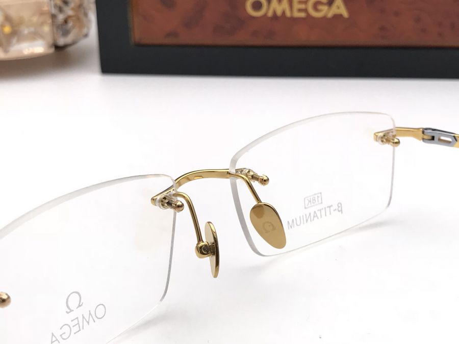 GỌNG KÍNH OMEGA TITANIUM MẠ VÀNG 18K CAO CẤP - OMEGA 511628 TITANIUM 18K GOLD