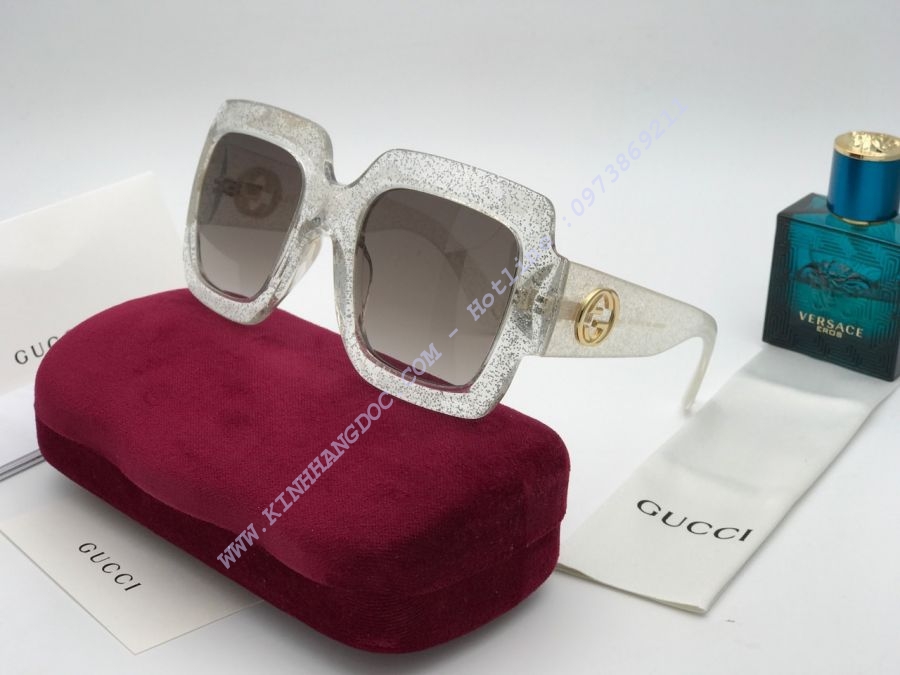 KÍNH MẮT NỮ GUCCI SIÊU CẤP - GUCCI SQUARE FRAME ACETATE GG0053/S 002 TIGER BROWN