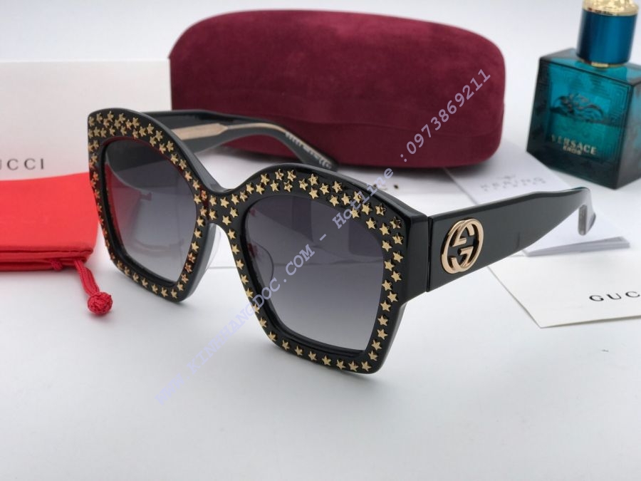 KÍNH MẮT NỮ GUCCI SIÊU CẤP - GUCCI SQUARE FRAME ACETATE GG3870/S BLACK