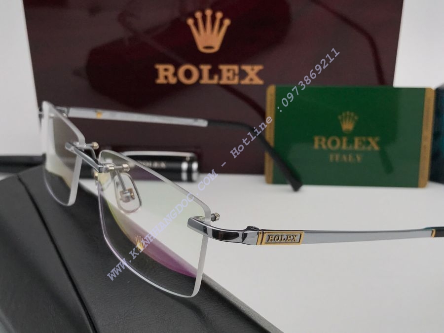 GỌNG KÍNH ROLEX TITANIUM MẠ VÀNG 18K CAO CẤP - ROLEX K226233 TITANIUM 18K SILVER
