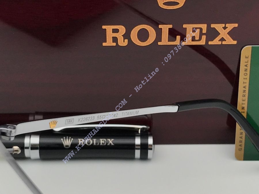 GỌNG KÍNH ROLEX TITANIUM MẠ VÀNG 18K CAO CẤP - ROLEX K226233 TITANIUM 18K SILVER