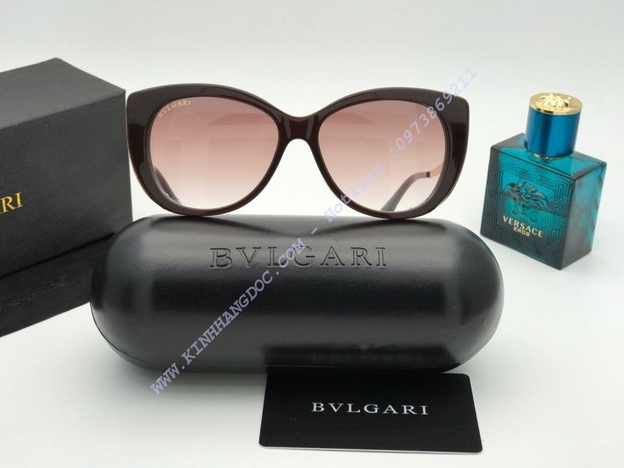 KÍNH MẮT NỮ CAO CẤP BVLGARI HOTGIRL 2018 BLACK BROWN