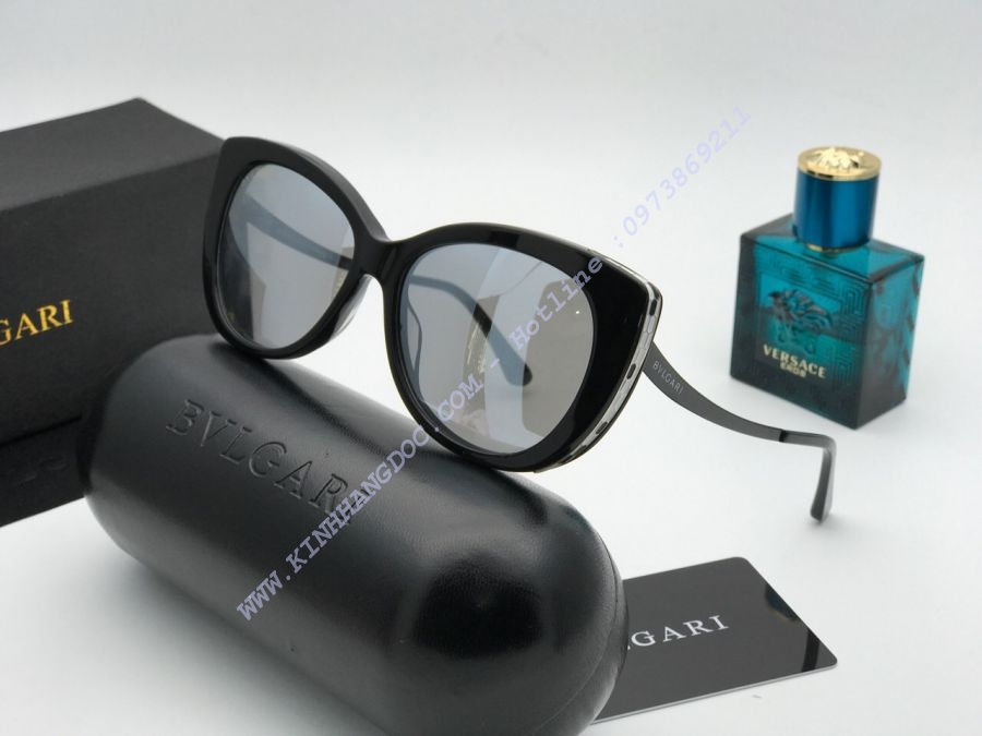 KÍNH MẮT NỮ CAO CẤP BVLGARI HOTGIRL 2018 BLACK SILVER