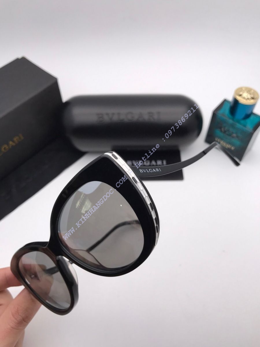 KÍNH MẮT NỮ CAO CẤP BVLGARI HOTGIRL 2018 BLACK SILVER