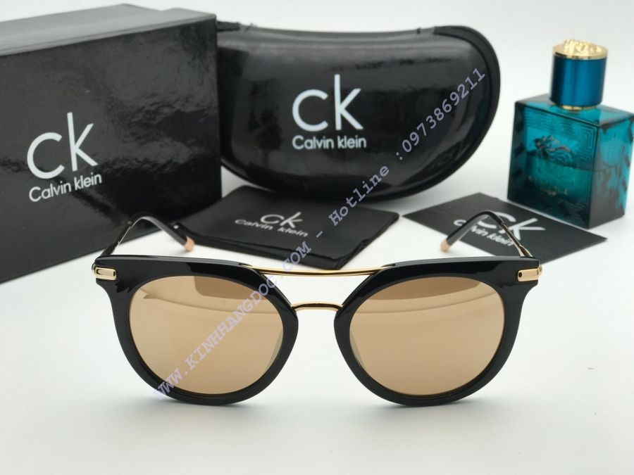 KÍNH MẮT NỮ SIÊU CẤP CK - CALVIN KLEIN CK1232S BLACK GOLD MIRROR