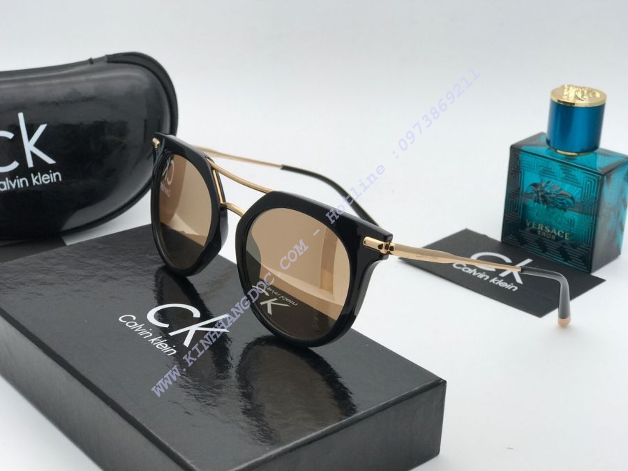 KÍNH MẮT NỮ SIÊU CẤP CK - CALVIN KLEIN CK1232S BLACK GOLD MIRROR