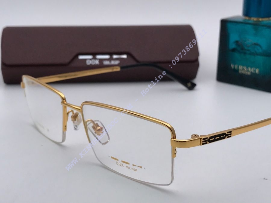 GỌNG KÍNH CÂO CẤP DOX GOLD 18K TITANIUM - DOX D13159 GOLD - KOREA DESIGN