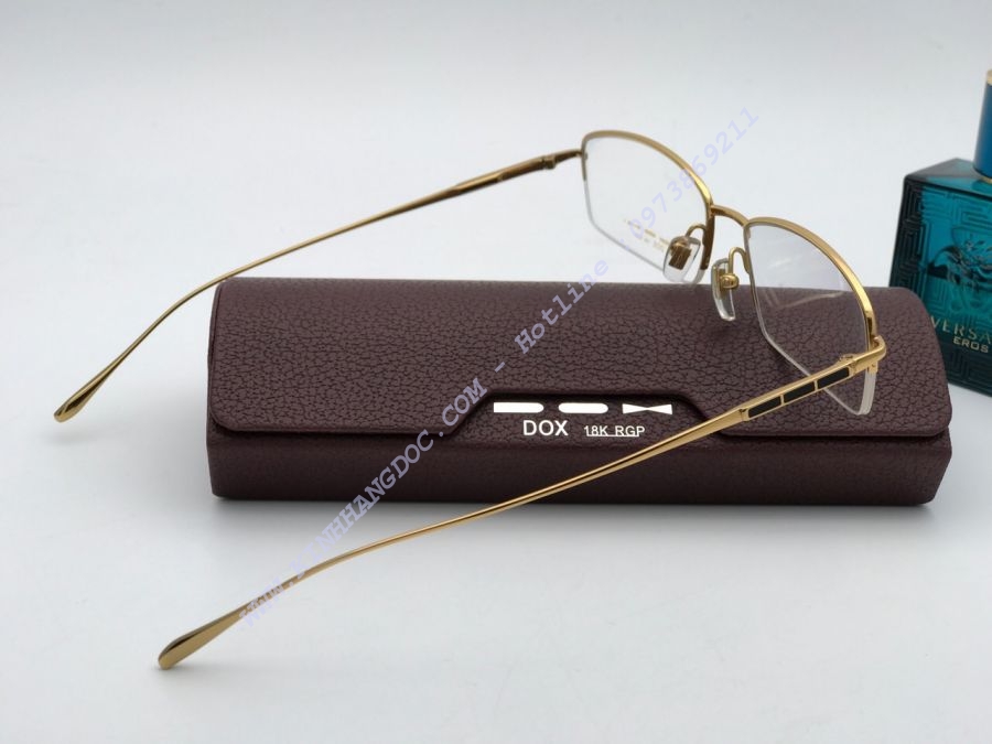 GỌNG KÍNH CÂO CẤP DOX KOREA DESIGN TITANIUM 18K GOLD - D13036 GOLD
