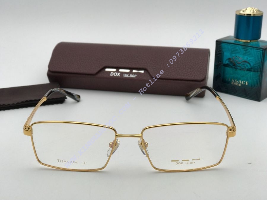 GỌNG KÍNH CÂO CẤP DOX KOREA DESIGN TITANIUM 18K GOLD - D13153 GOLD