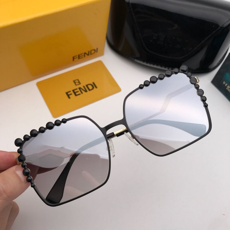 KÍNH MẮT CAO CẤP FENDI HOTGIRL 2018 - FENDI FF0051/S BLACK SILVER