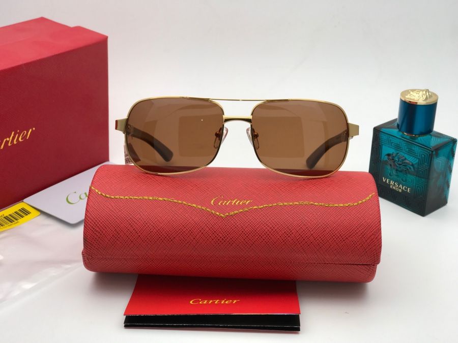 KÍNH MẮT NAM CAO CẤP CARTIER PARIS EDITION SANTOS-DUMONT T8200717 GOLD