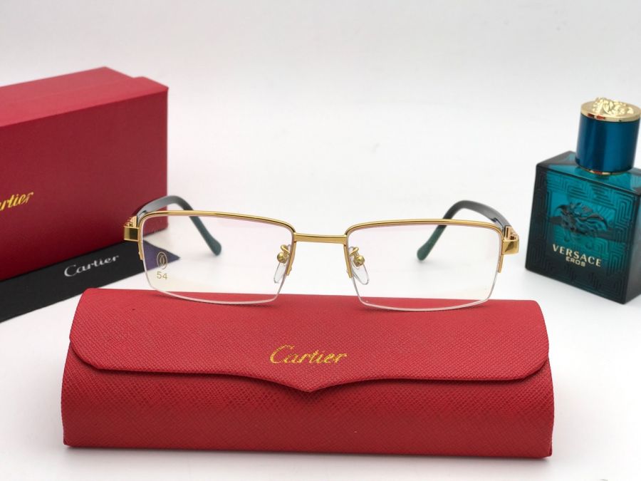 GỌNG KÍNH CẬN CARTIER TITAMIUM GOLD 23KGP - CARTIER T8200667