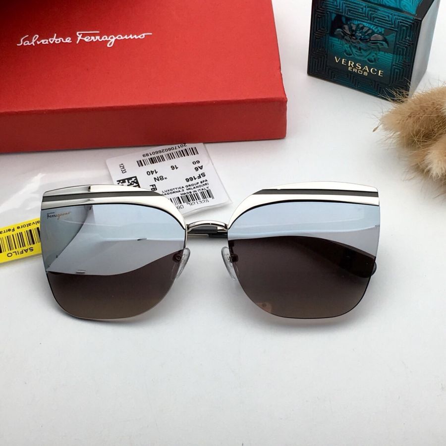 KÍNH MẮT NỮ CAO CẤP SALVATORE FERRAGAMOR SF166 MÀU VÁNG BẠC