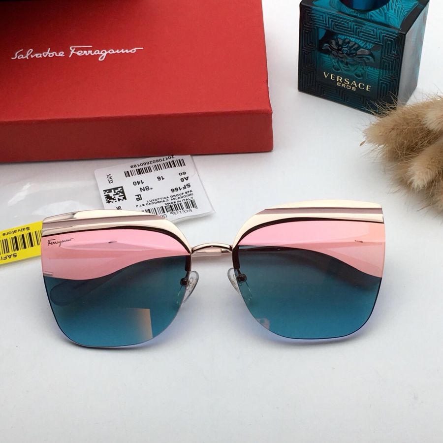 KÍNH MẮT NỮ CAO CẤP SALVATORE FERRAGAMOR SF166 MÀU VÁNG XANH