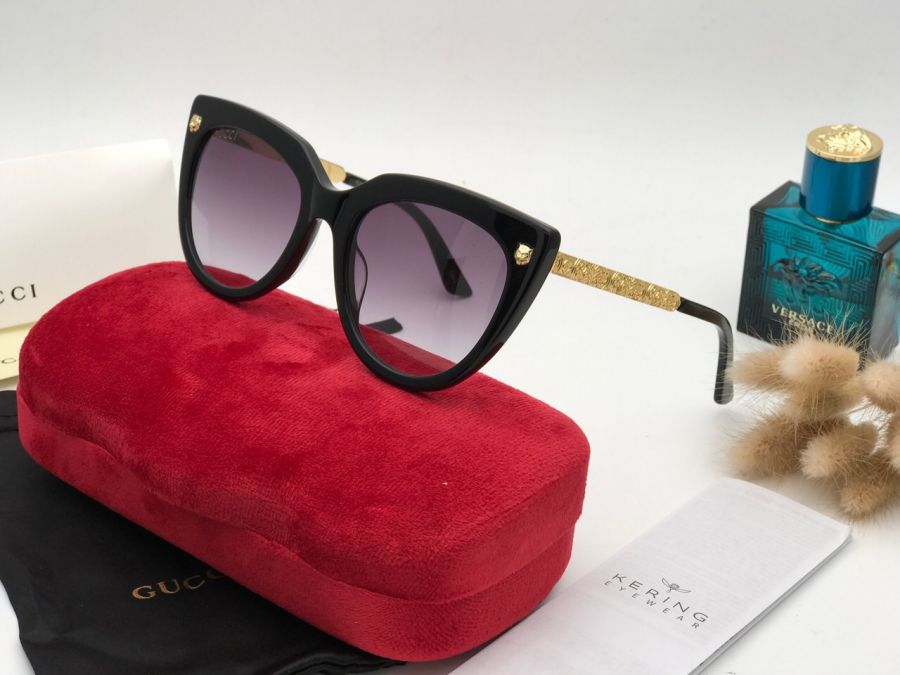 KÍNH MẮT NỮ GUCCI CAO CẤP 2018 - GUCCI CAT'S EYE GG0218 MÀU ĐEN