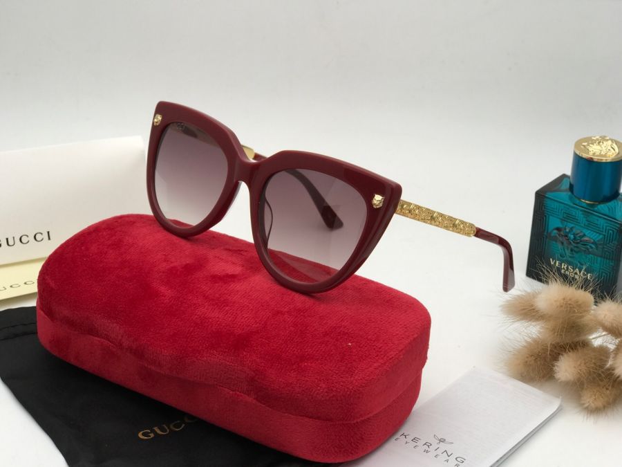 KÍNH MẮT NỮ GUCCI CAO CẤP 2018 - GUCCI CAT'S EYE GG0218 MÀU ĐỎ