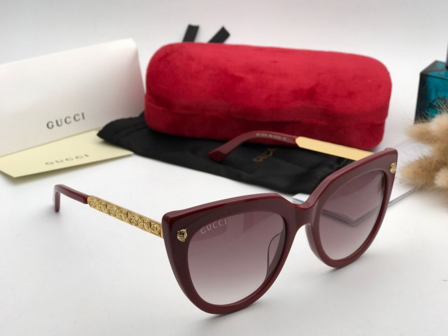 KÍNH MẮT NỮ GUCCI CAO CẤP 2018 - GUCCI CAT'S EYE GG0218 MÀU ĐỎ