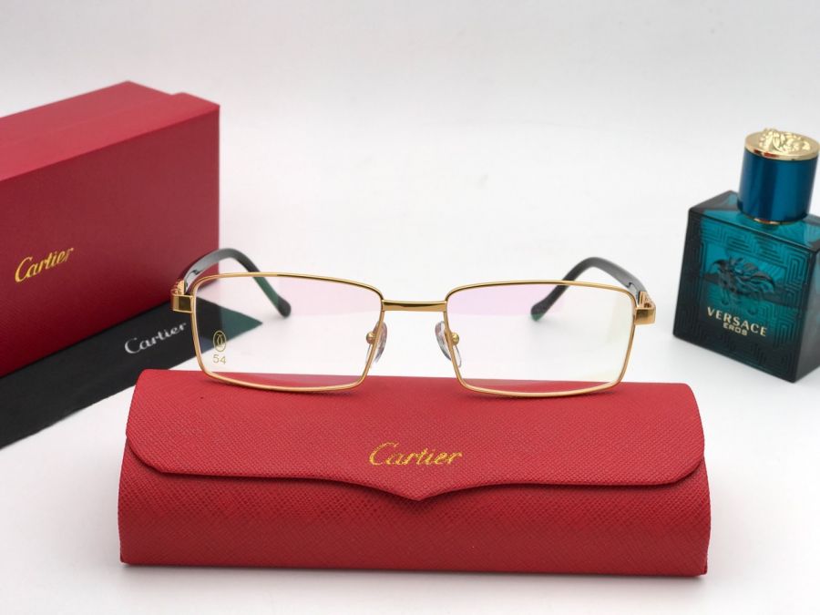 GỌNG KÍNH CẬN CARTIER TITAMIUM GOLD 23KGP - CARTIER T8200662