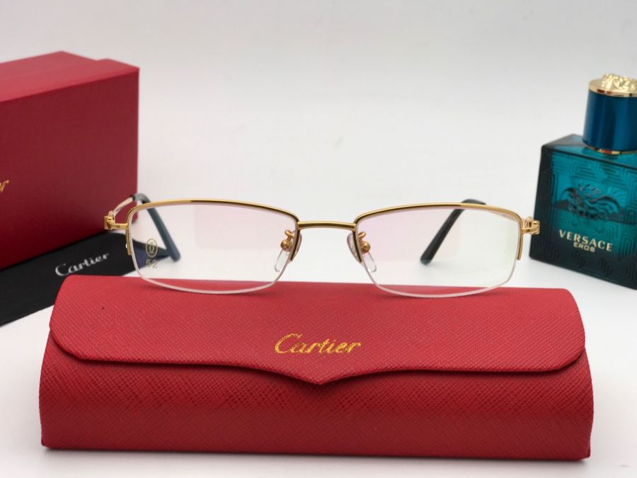 GỌNG KÍNH CẬN CARTIER TITAMIUM GOLD 23KGP - CARTIER T8200664