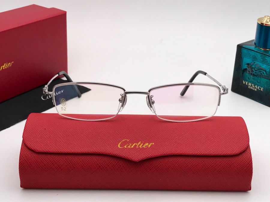 GỌNG KÍNH CẬN CARTIER TITAMIUM SILVER 23KGP - CARTIER T8200664