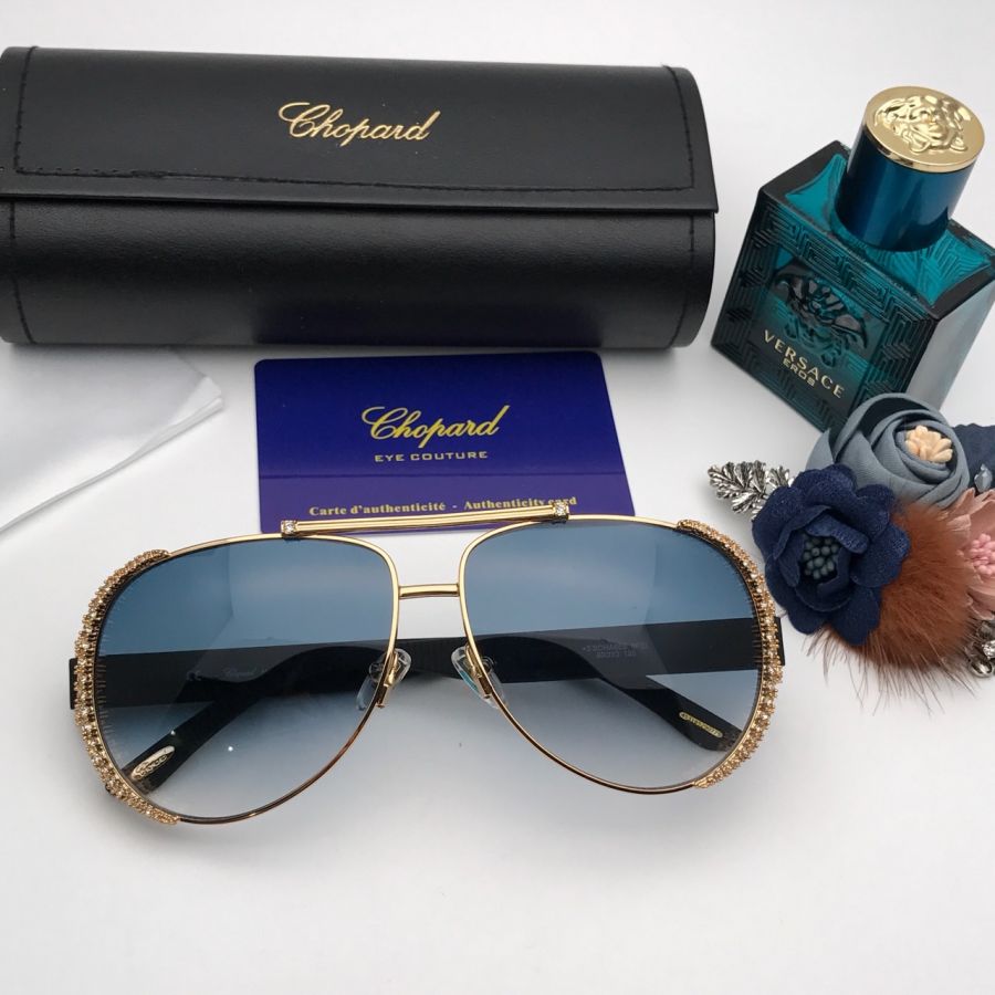 KÍNH MẮT NỮ CHOPARD CAO CẤP - CHOPARD SCHA66S GOLD BLUE