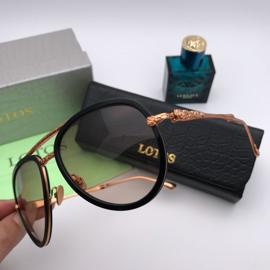 KÍNH MẮT NỮ LOTOS TITANIUM CAO CẤP - LOTOS LT16 GOLD BROWN FLODING AVIATOR