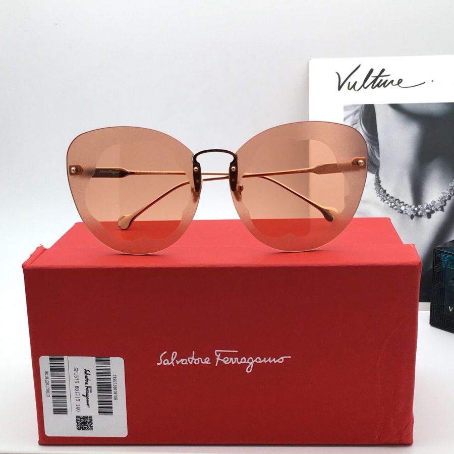 KÍNH MẮT NỮ SALVATORE FERRAGAMOR  SF178 GOLD RED BROWN