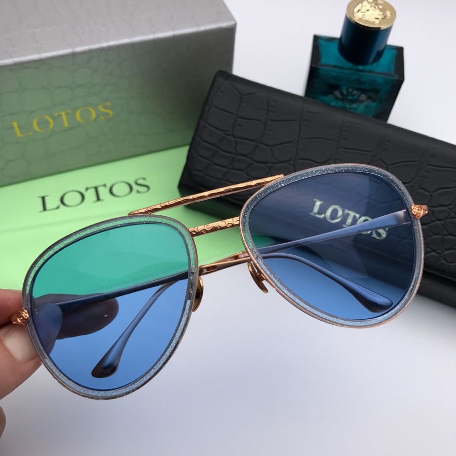 KÍNH MẮT NỮ LOTOS TITANIUM CAO CẤP - LOTOS LT16 GOLD BLUE FLODING AVIATOR