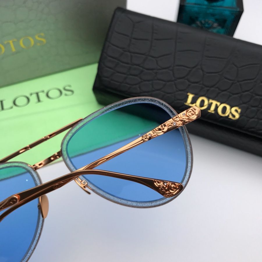 KÍNH MẮT NỮ LOTOS TITANIUM CAO CẤP - LOTOS LT16 GOLD BLUE FLODING AVIATOR