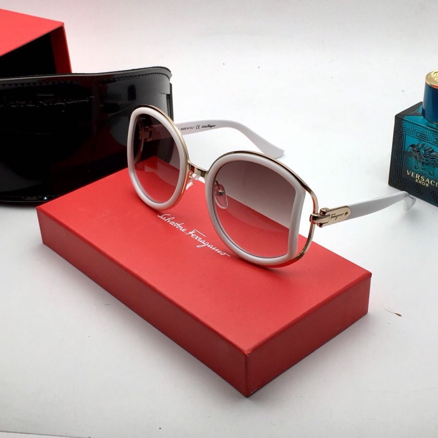 KÍNH MẮT NỮ CAO CẤP SALVATORE FERRAGAMOR SF179S WHITE GOLD