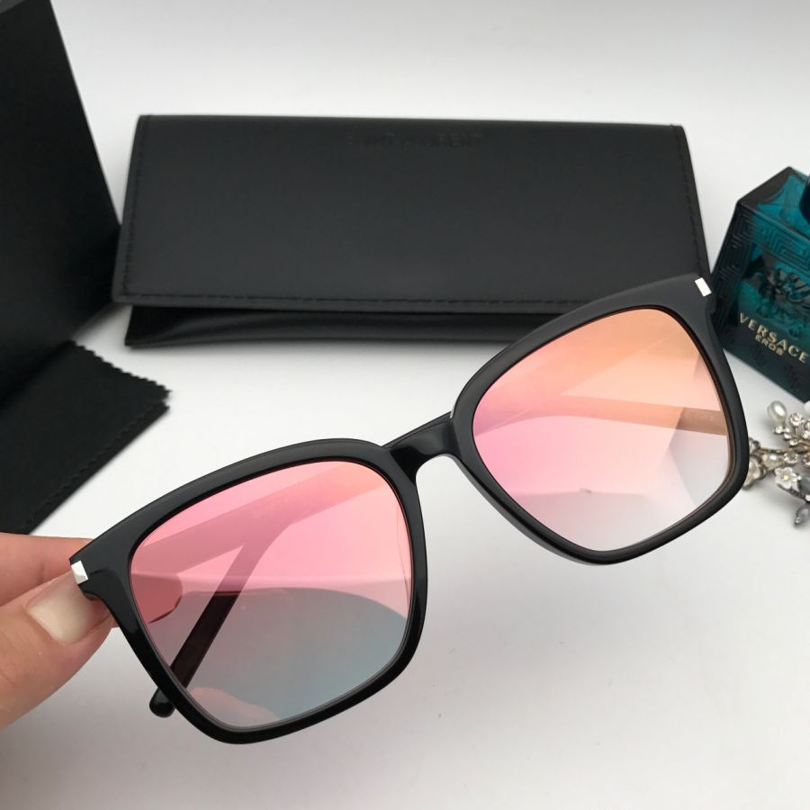 KÍNH MẮT SAINTLAURENT CAO CẤP 2018 - SAINTLAURENT SL93 BLACK BLUE LENS