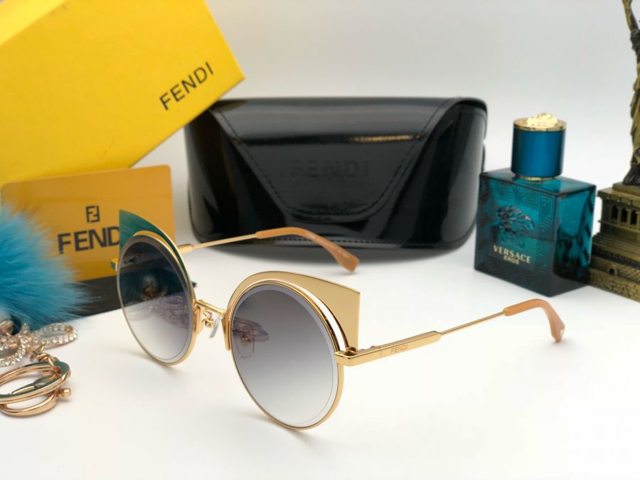 KÍNH MẮT NỮ CAO CẤP FENDI FF0177/S GOLD