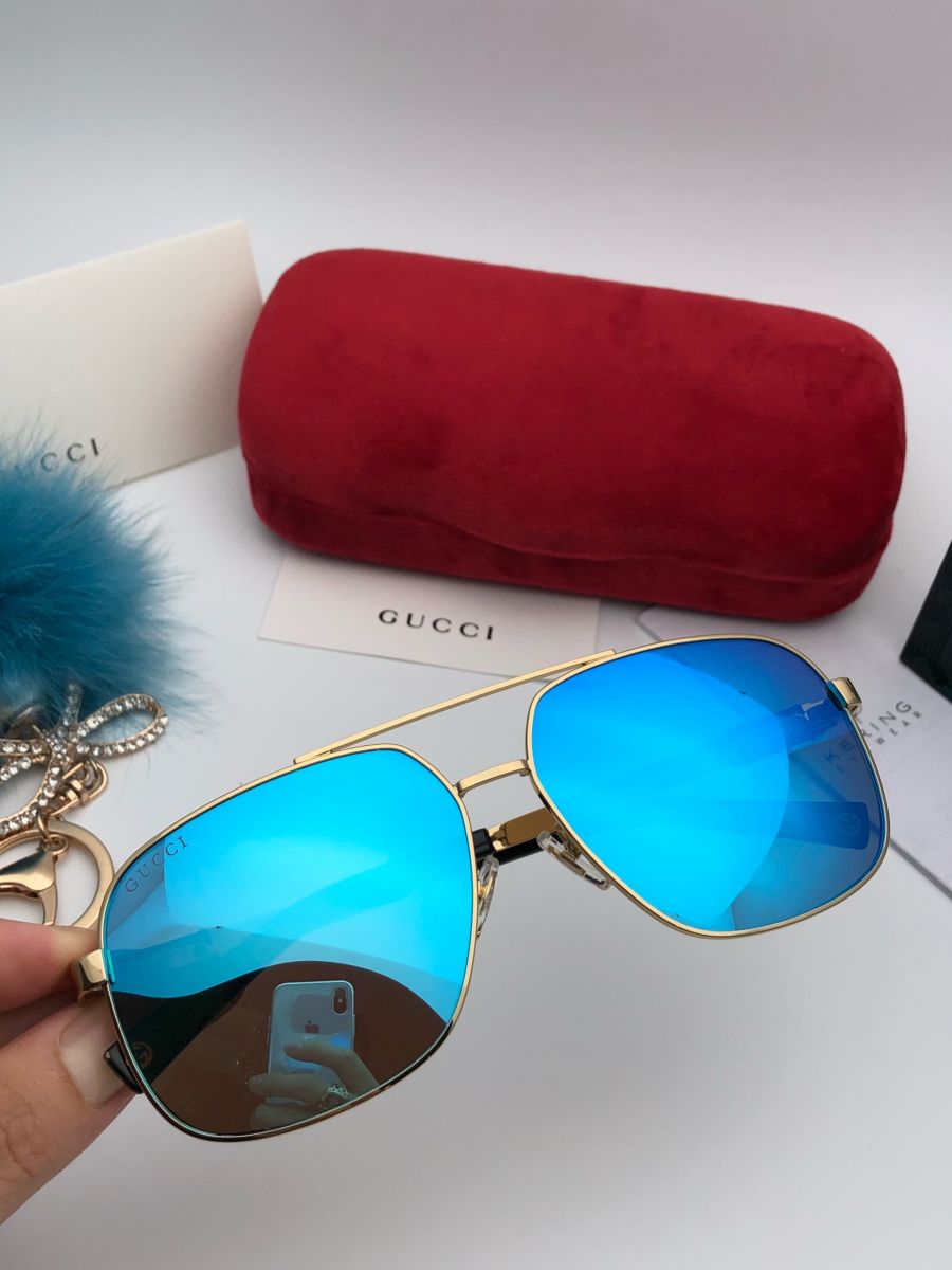 KÍNH MẮT NAM GUCCI 2018 - GUCCI GG3828 GOLD BLUE LENS