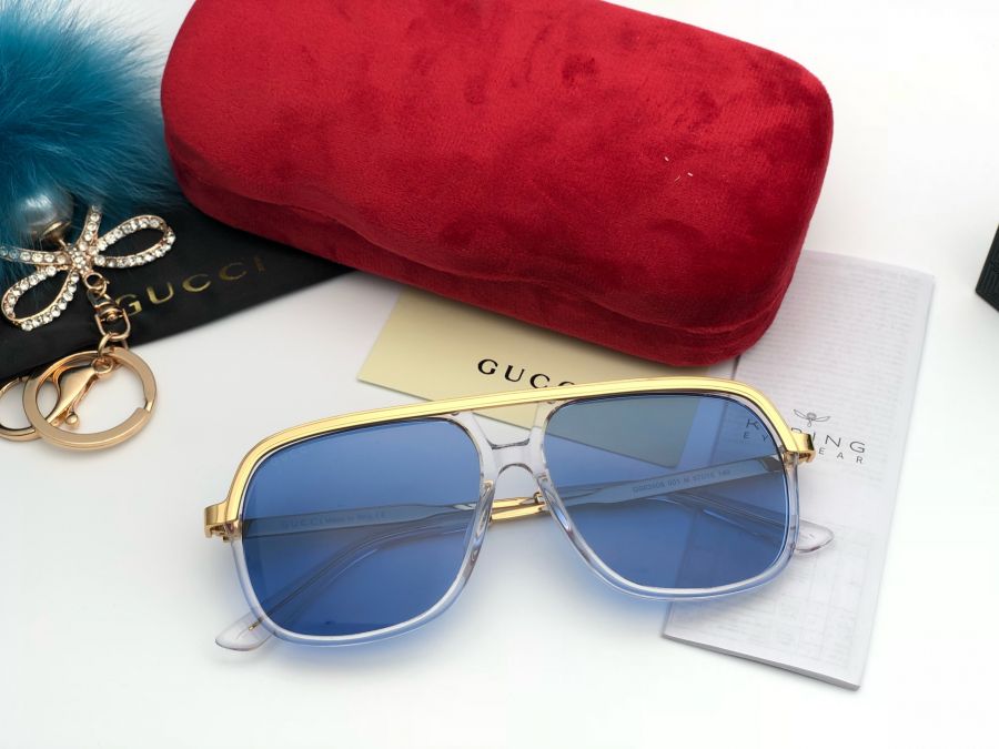 KÍNH MẮT CAO CẤP GUCCI UNISEX 2018 - GUCCI GG0200/S White Blue Lens