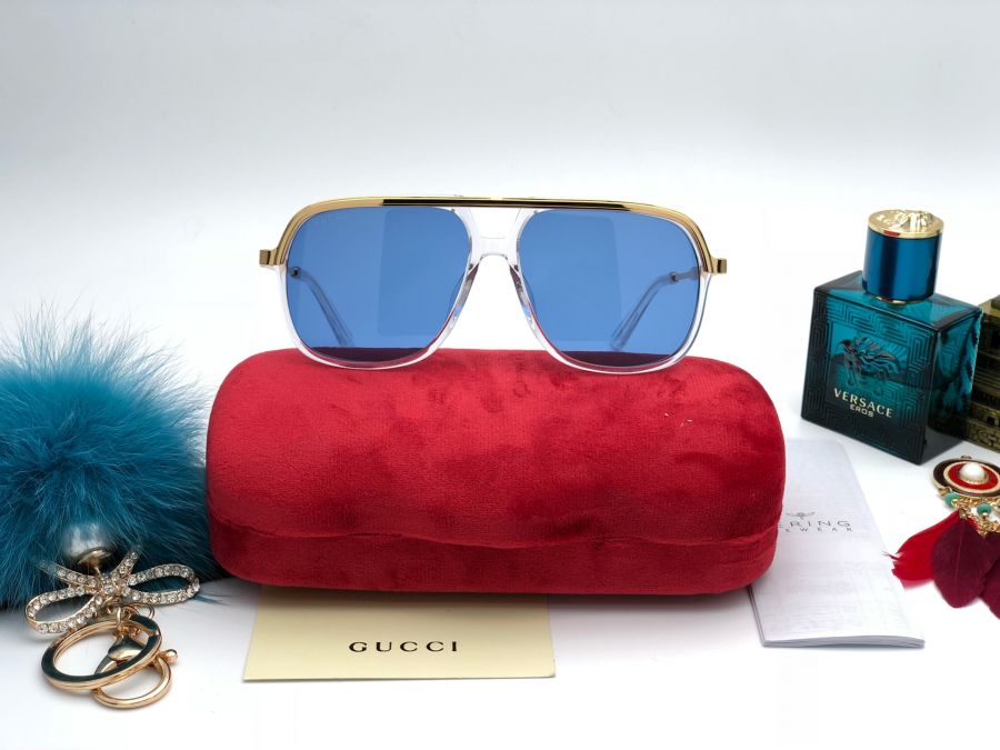 KÍNH MẮT CAO CẤP GUCCI UNISEX 2018 - GUCCI GG0200/S White Blue Lens