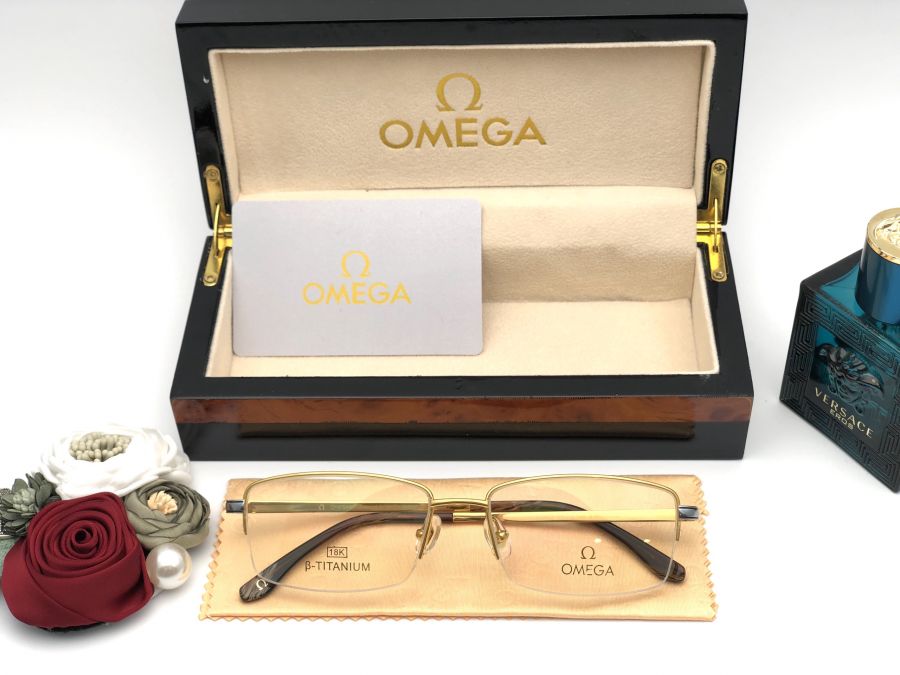 GỌNG KÍNH MẠ VÀNG CAO CẤP OMEGA TITANIUM 18K - OMEGA 511633 TITANIUM 18K GOLD