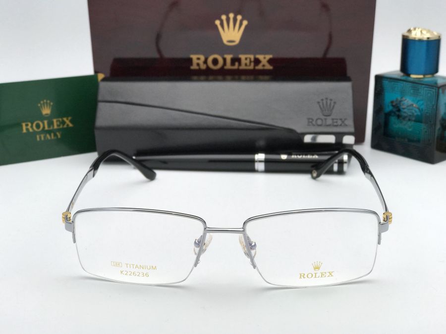 GỌNG KÍNH CẬN ROLEX TITANIUM MẠ VÀNG 18K - KÍNH CẬN ROLEX K226236 TITANIUM 18K SILVER