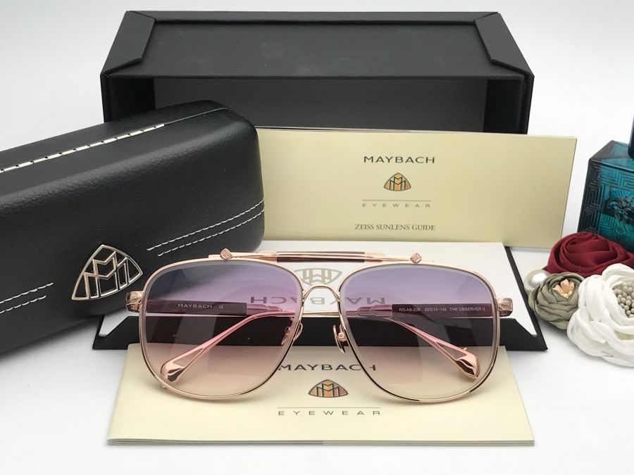 KÍNH MẮT HÀNG HIỆU MAYBACH® THE OBSERVER II - LUXURY TITANIUM GOLD LIMITED EDITION PINK