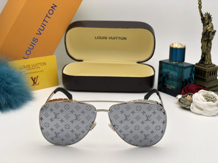 KÍNH MẮT NAM - NỮ CAO CẤP - LOUIS VUITTON Z1054E GỌNG BẠC MẮT HOA VĂN