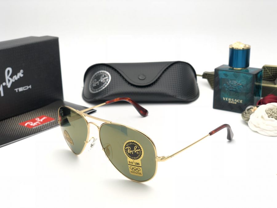 KÍNH MẮT NAM CAO CẤP RAYBAN - DIAMON HARD USA GOLD MIRROR