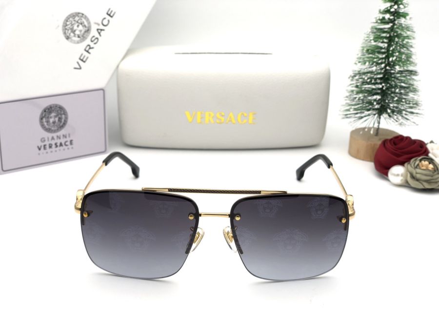 KÍNH MẮT UNISEX CAO CẤP VERSACE - VE2196 GOLD BLACk