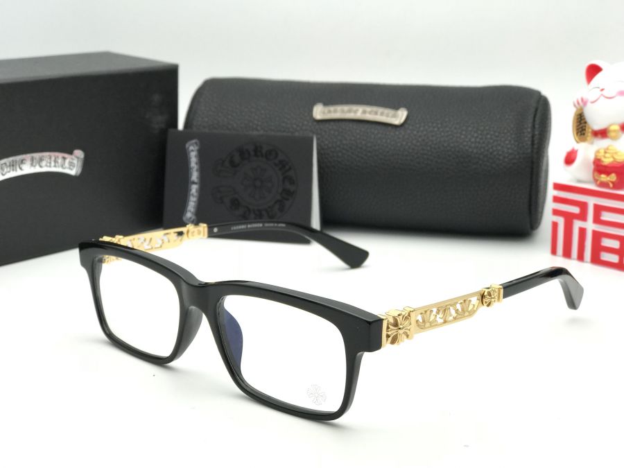 GỌNG KÍNH CẬN CAO CẤP CHROME HEARTS PENETRANUS-I 925 GOLD BLACK