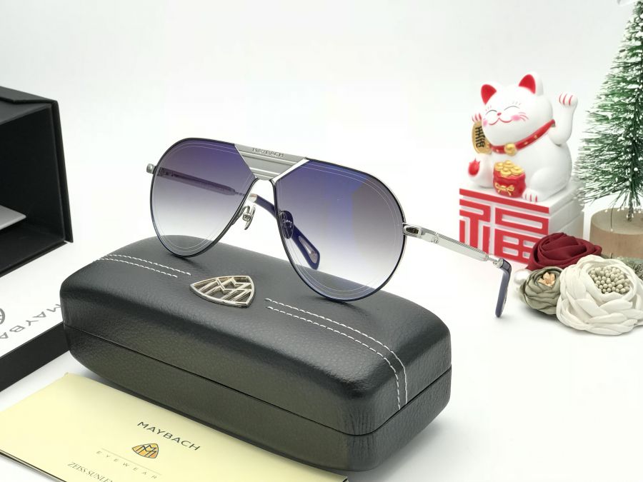 KÍNH MẮT NAM CAO CẤP MAYBACH TITANIUM - MAYBACH THE LINE SILVER BLUE LENS