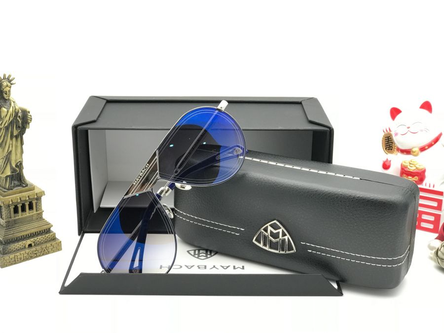 KÍNH MẮT NAM CAO CẤP MAYBACH TITANIUM - MAYBACH THE LINE SILVER BLUE LENS