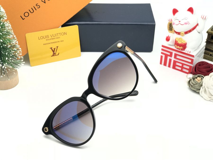 KÍNH MẮT LOUIS VUITTON HOT 2019 - LV8116 BLACK BLUE LENS