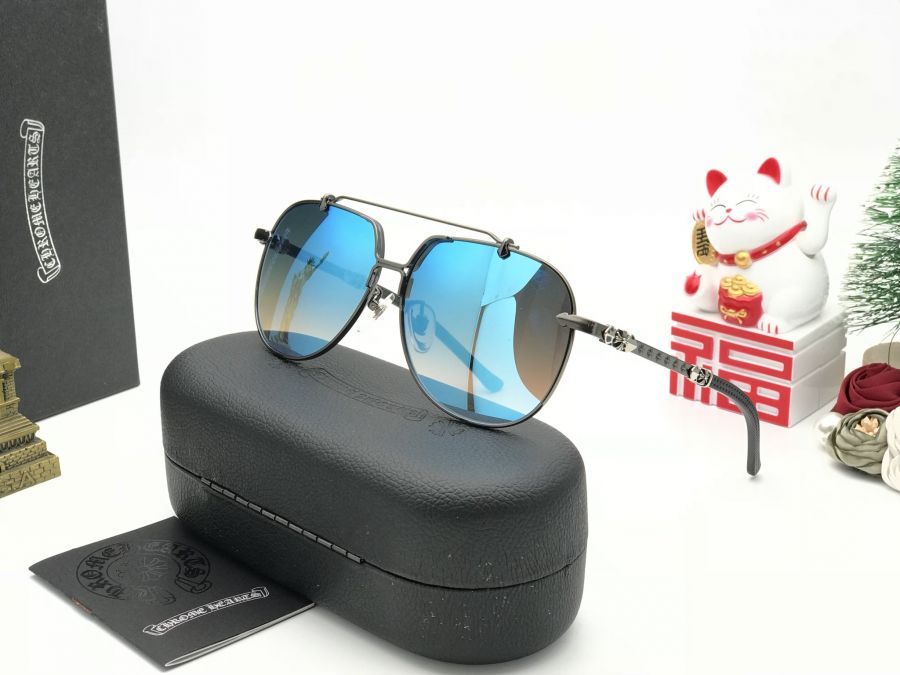 KÍNH MẮT THỜI TRANG CAO CẤP CHROME HEARTS NEW 2019 - GRITT BLUE LENS