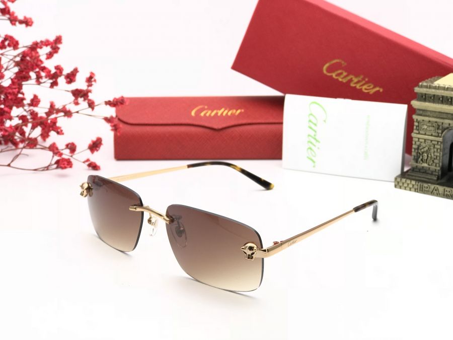 KÍNH MẮT NAM  CAO CẤP CARTIER - CT01480 GOLD BROWN