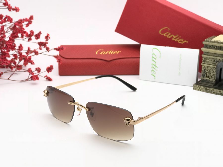 KÍNH MẮT NAM  CAO CẤP CARTIER - CT01480 GOLD BROWN