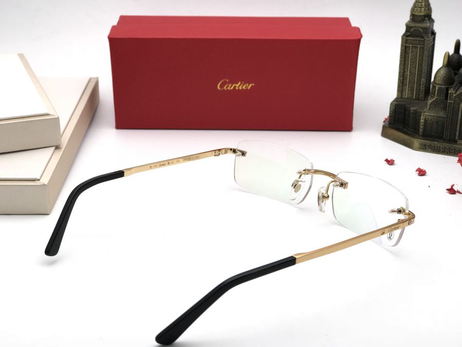 GỌNG KÍNH CẬN CARTIER TITANIUM 23KGP - T8101092 GOLD